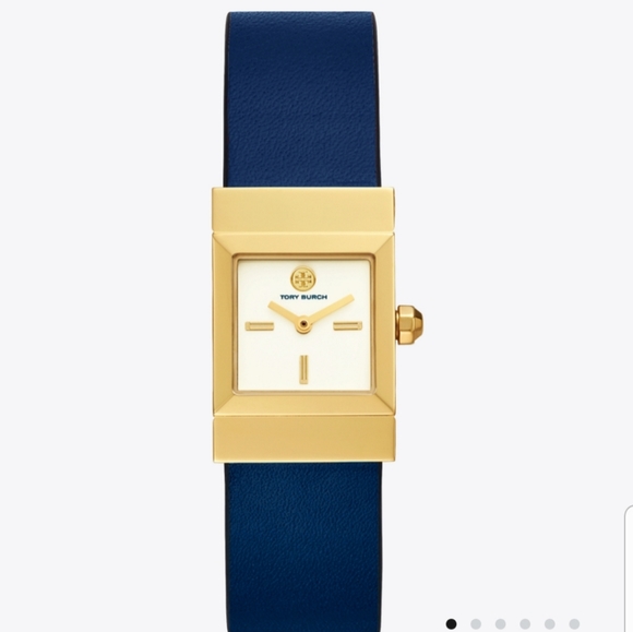 TORY BURCH LEIGH WATCH, MULTI LEATHER/ GOLD TONE - Picture 1 of 4